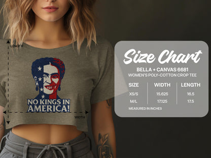 No Kings In America Women's Crop Tee product