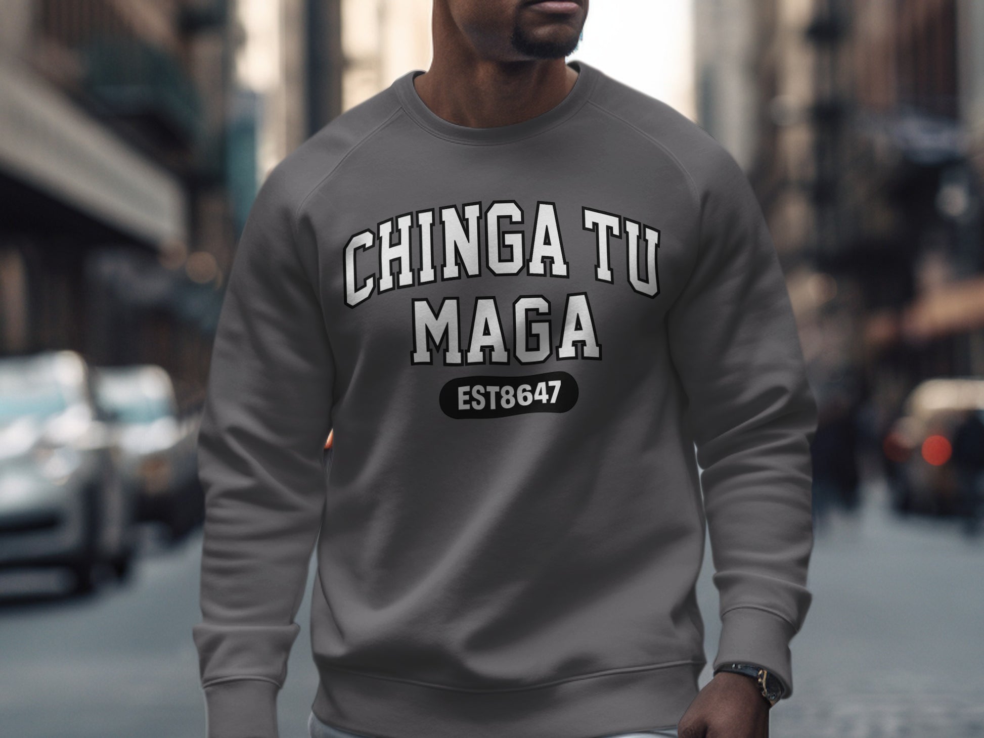 Chinga Tu Maga EST8647 Graphic Sweatshirt Product