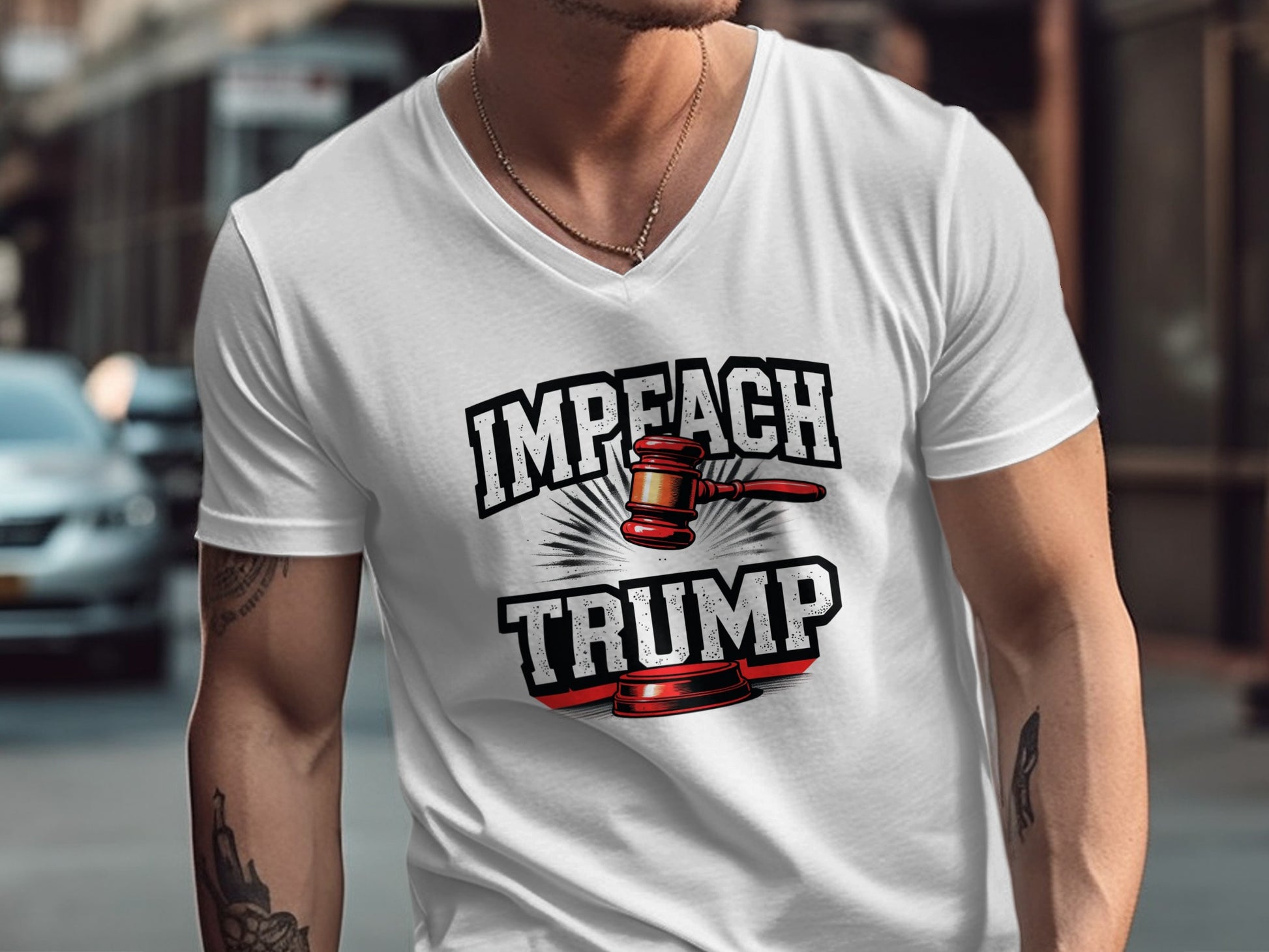 Impeach Trump Graphic Statement T-shirt product