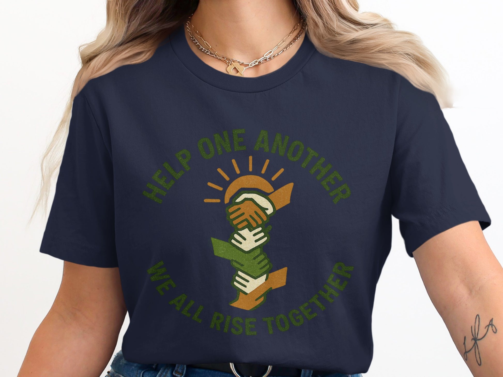 Help One Another We All Rise Together T-Shirt product type