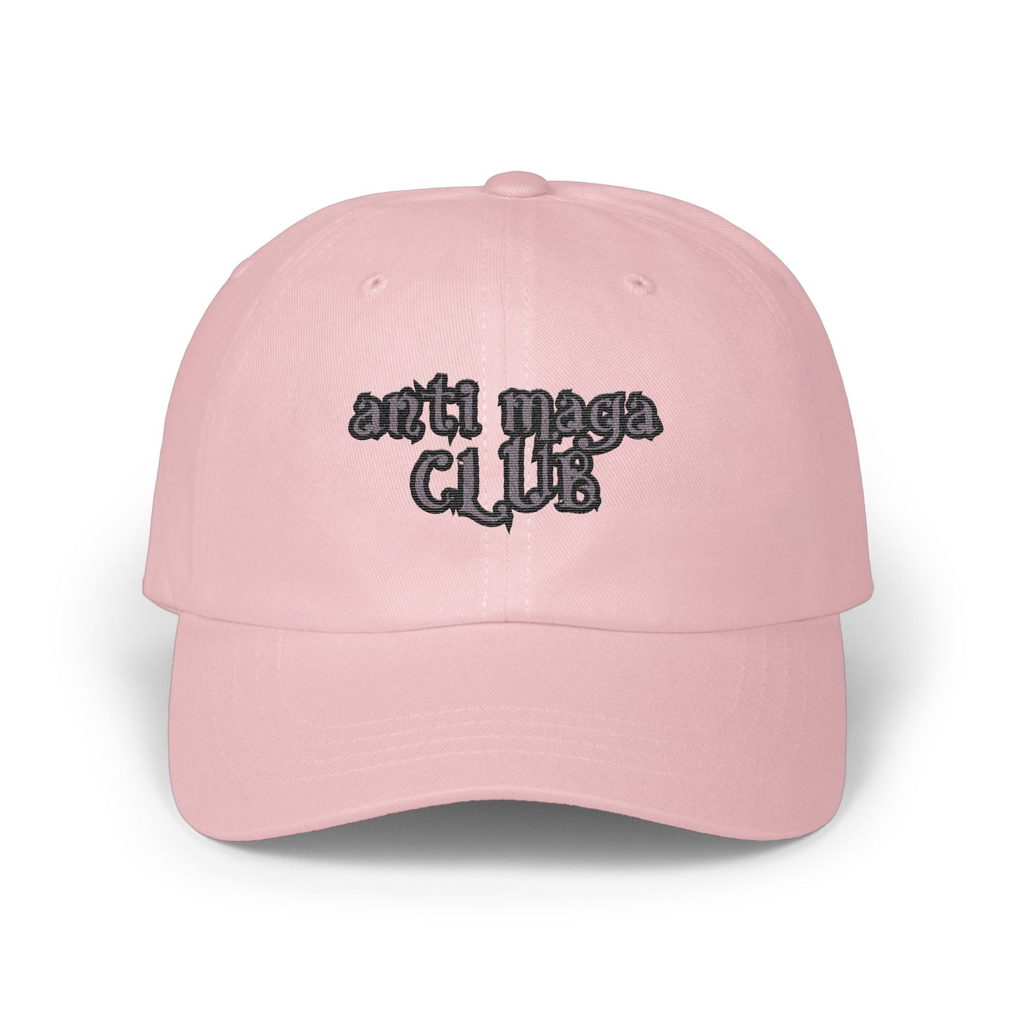 Anti Maga Club Embroidered Pink Hat product type
