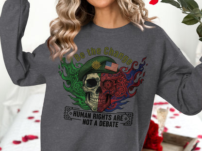 Be The Change Human Rights Are Not A Debate Shirt