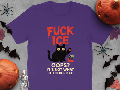Halloween Themed Cat Design T-Shirt Apparel Product