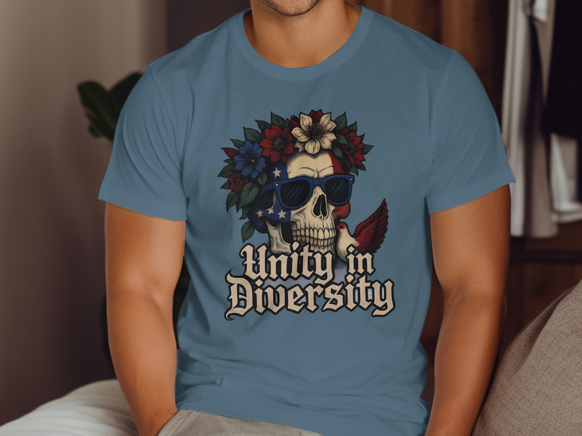 Unity in Diversity Skull Graphic T-Shirt product