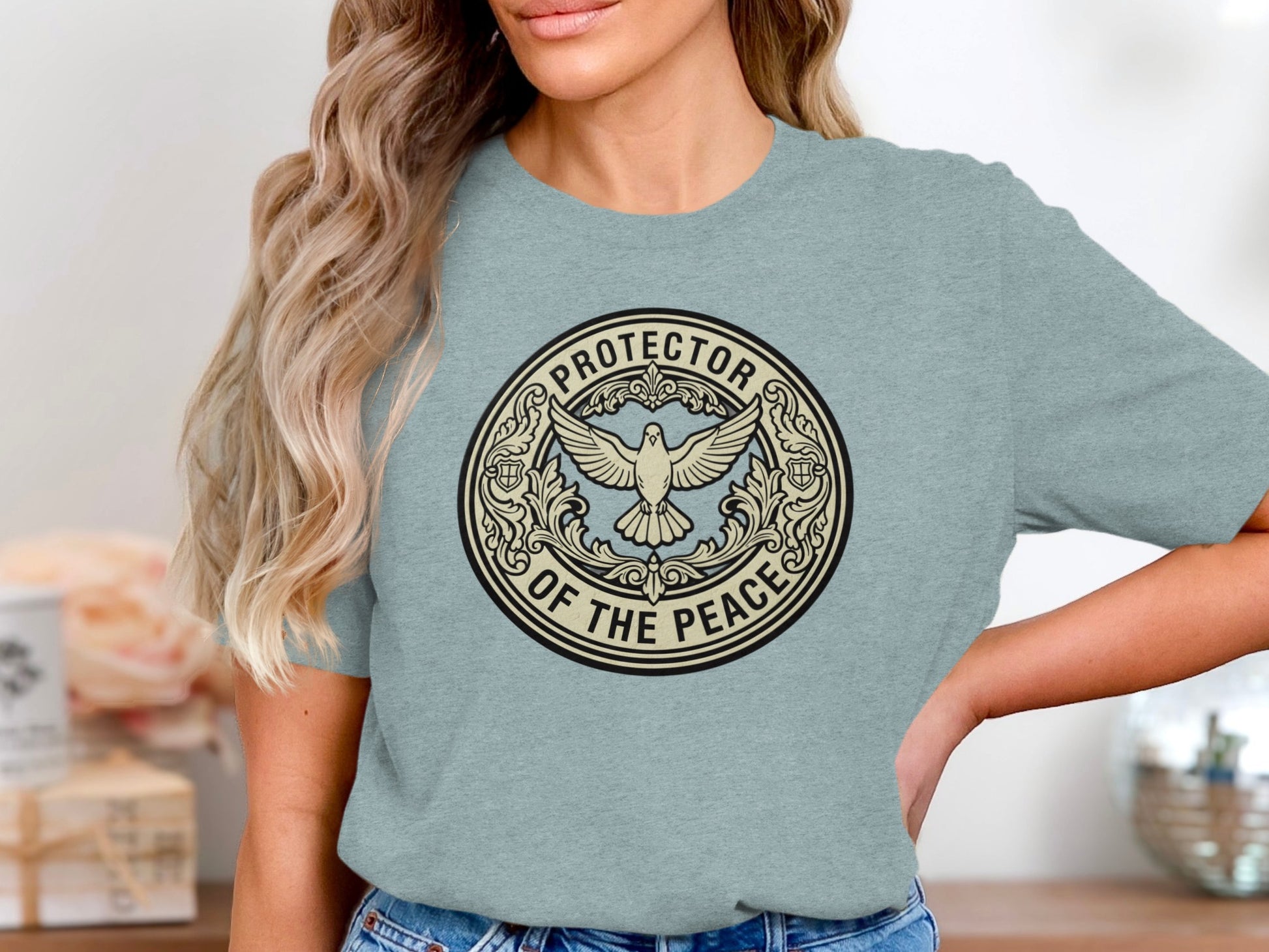 Protector Of The Peace Graphic Tee Shirt