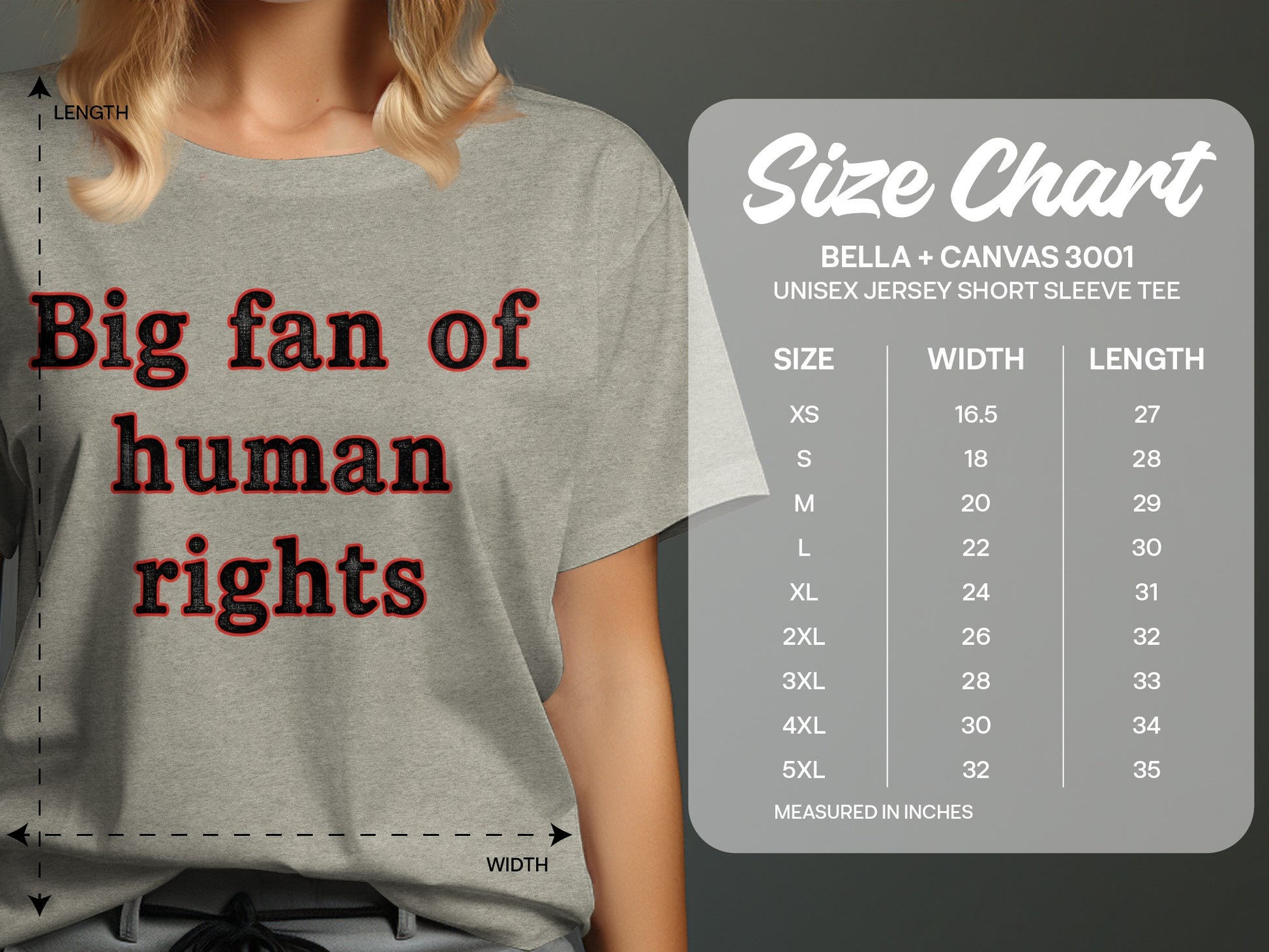 Big fan of human rights short sleeve tee