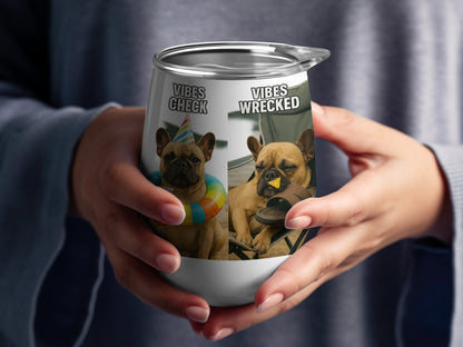Vibes Check Vibes Wrecked Funny Dog Print product