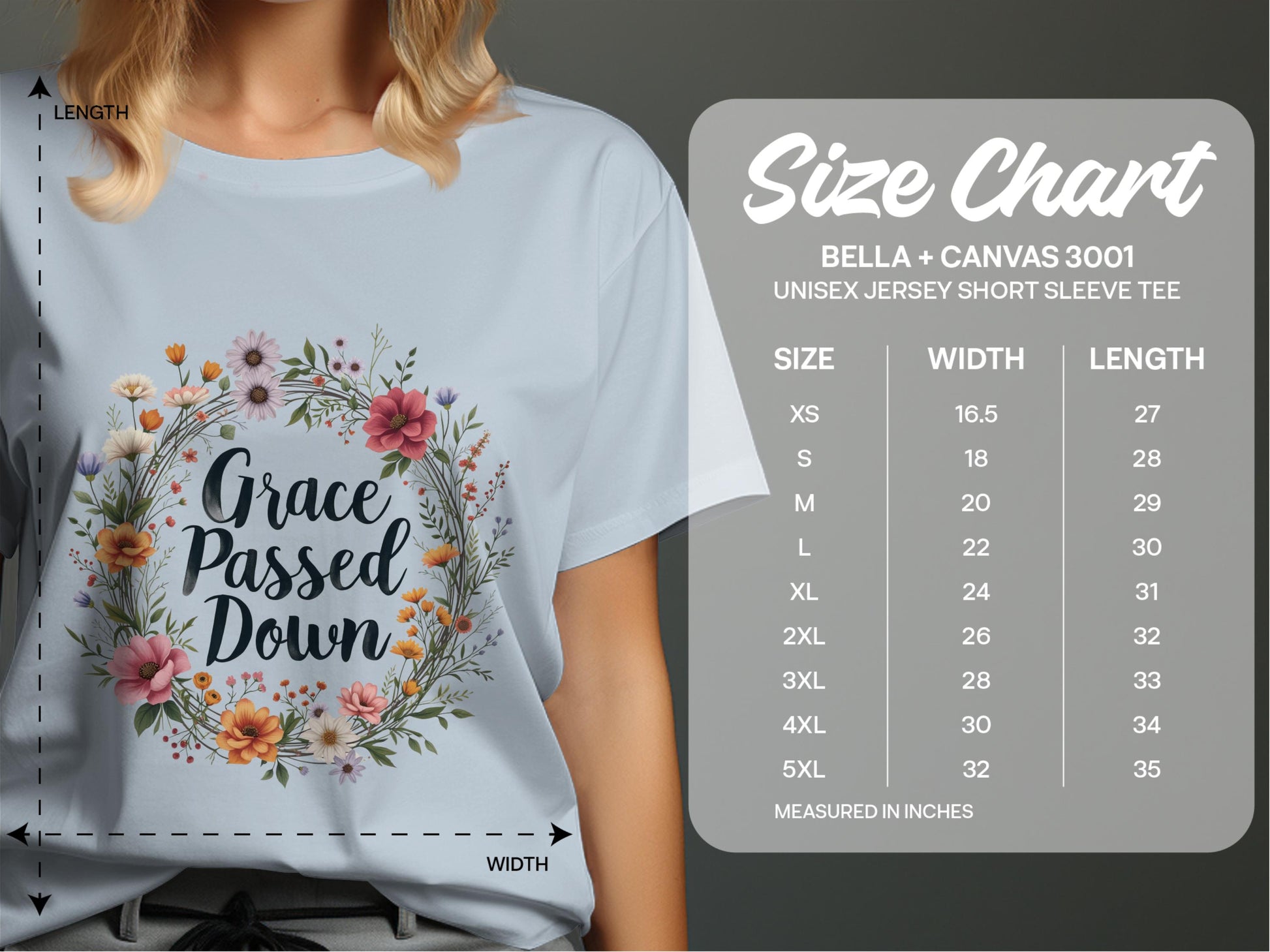 Grace Passed Down Floral Graphic Tee product