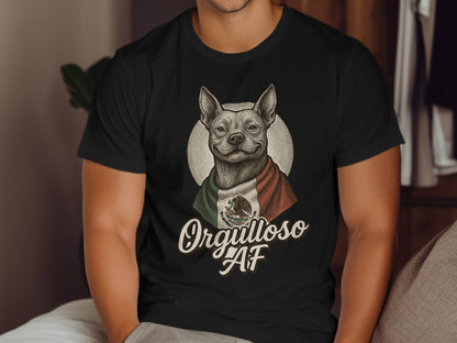 Orgulloso AF Unique Patriotic Dog Graphic T-Shirt product type