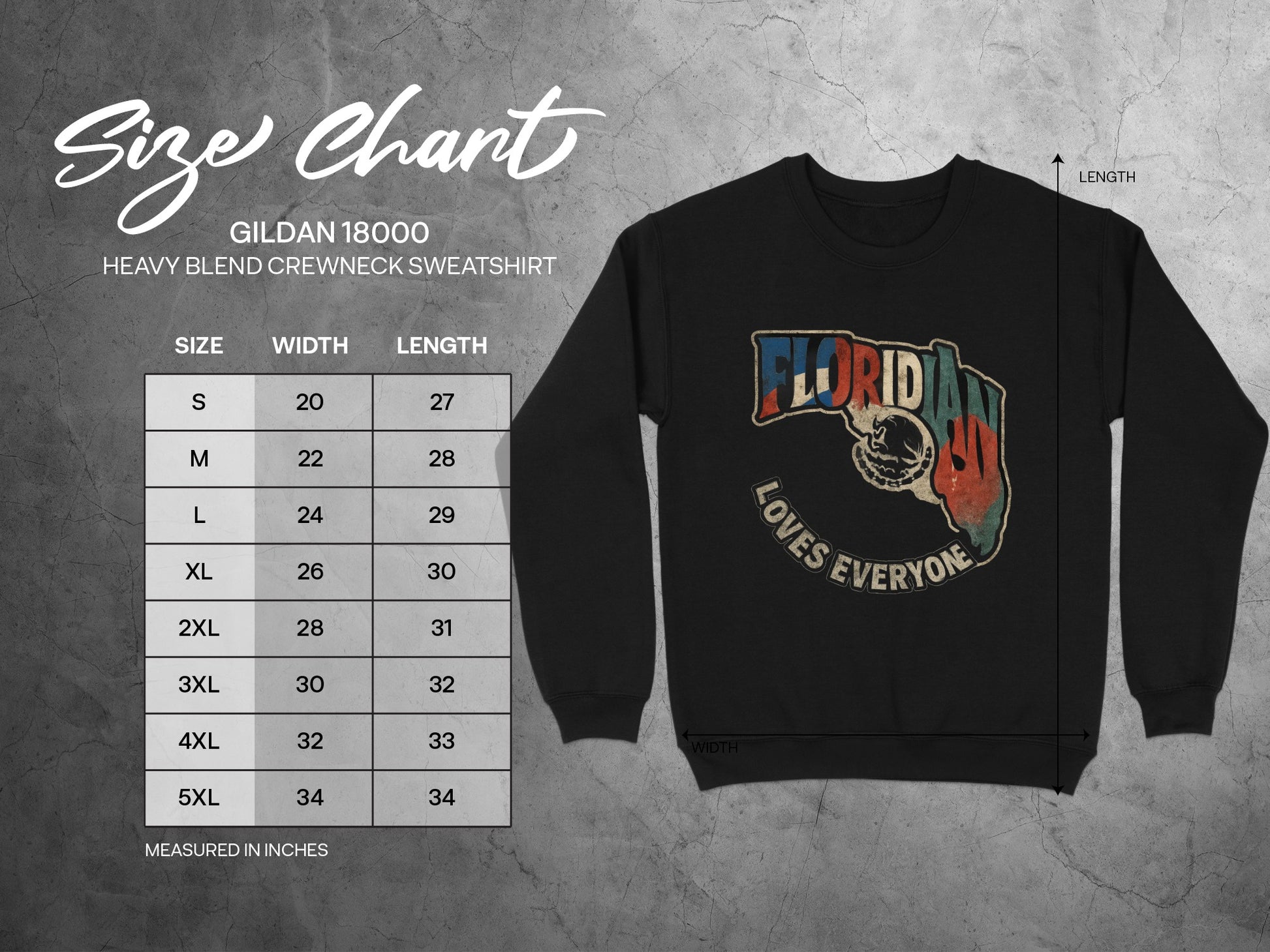 Florida Loves Everyone Crewneck Sweatshirt product type