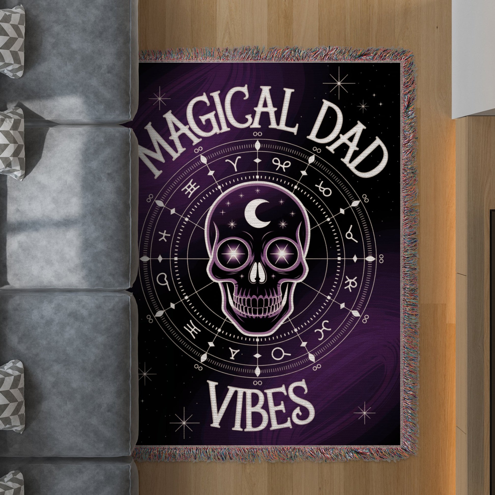 Magical Dad Vibes Zodiac Skull Design product