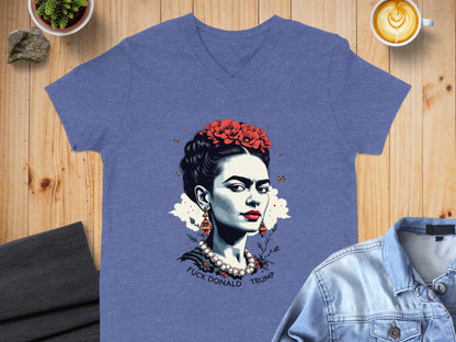 Frida Kahlo Fuck Donald Trump Graphic T-shirt