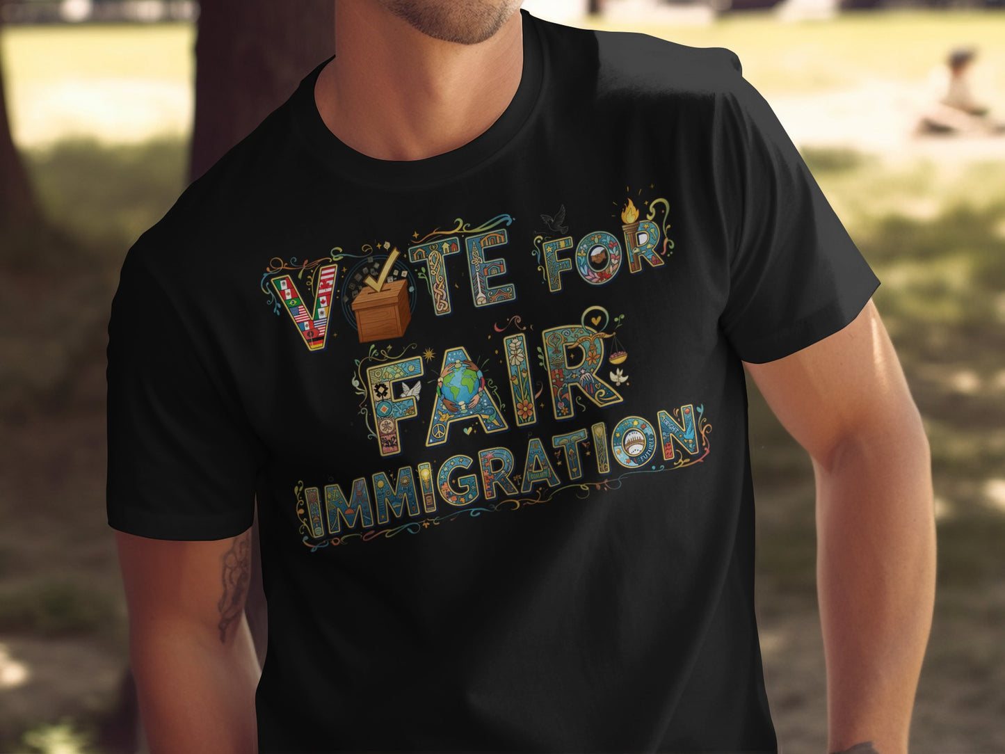 Vote for Fair Immigration Graphic Shirt