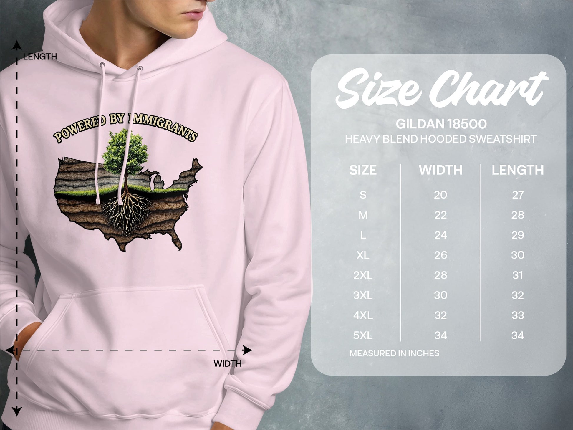 Powered by Immigrants Hooded Sweatshirt product