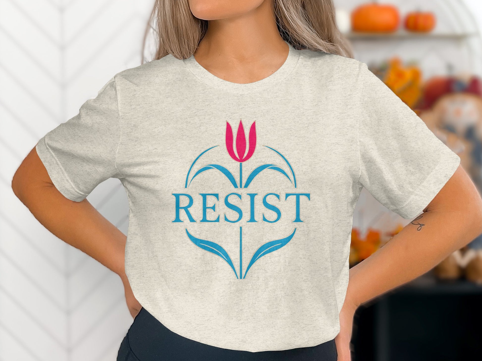 Resist Tulip Graphic Tee Shirt product