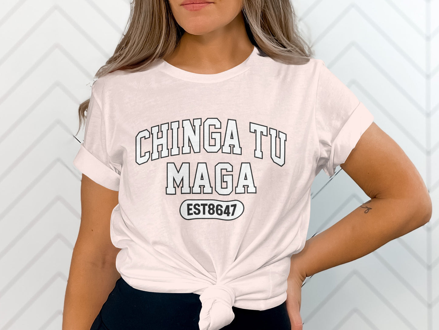 Chinga Tu Maga EST 8647 Graphic Tee Shirt