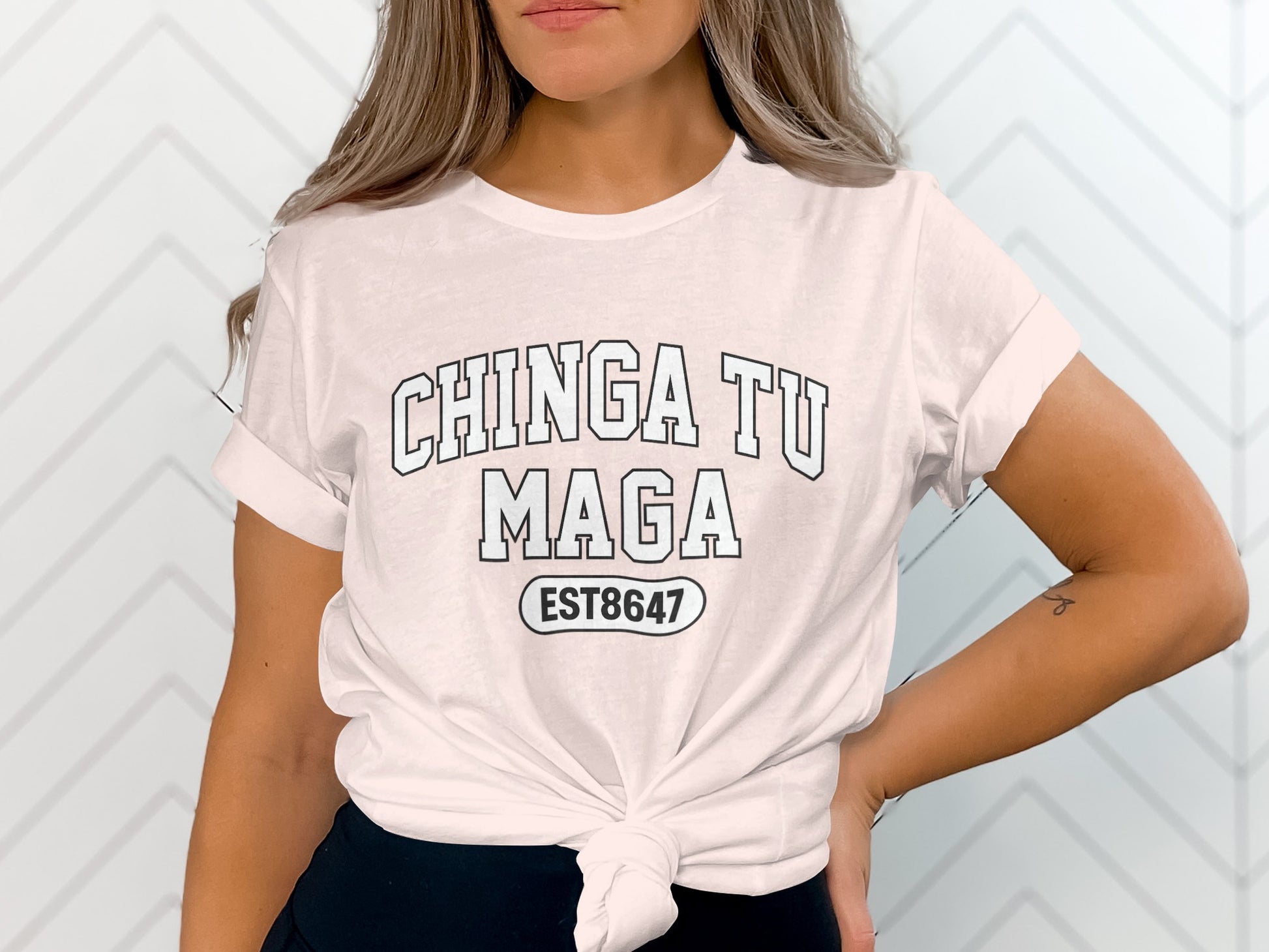 Chinga Tu Maga EST 8647 Graphic Tee Shirt
