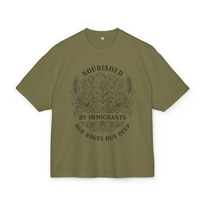 Nourished by Immigrants Our Roots Run Deep T-shirt