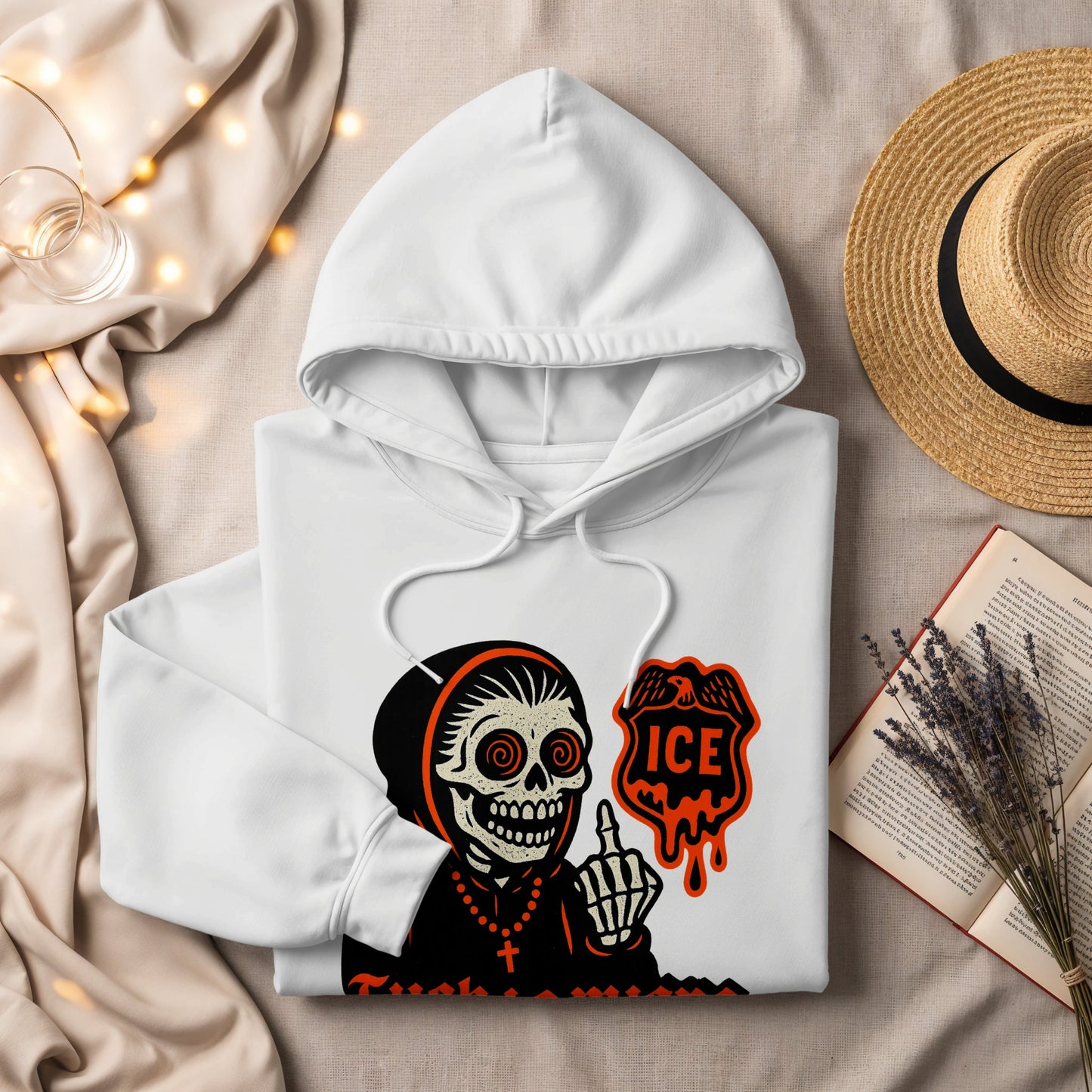 Unique Skeleton Ice Hoodie with Eye-Catching Design product