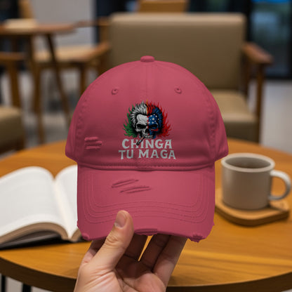 Statement Embroidered Cap Chinga Tu Maga Hat product