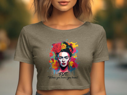 Vibrant Colorful Graphic Art Women Portrait Top product type