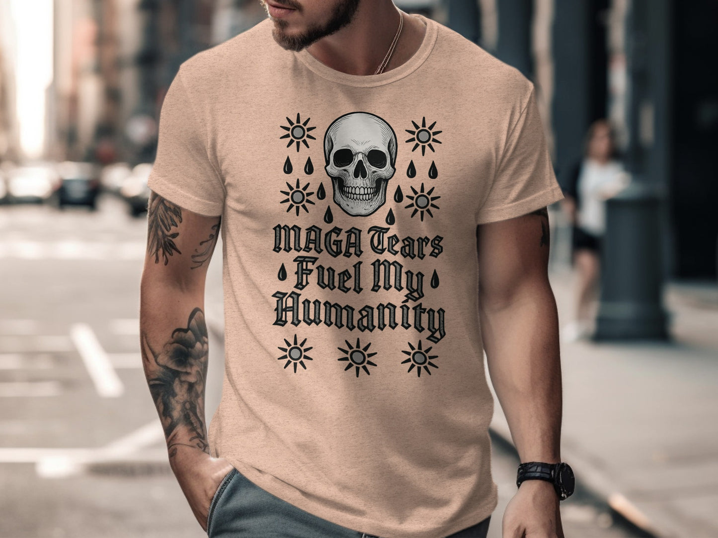 MAGA Tears Fuel My Humanity Graphic T-shirt