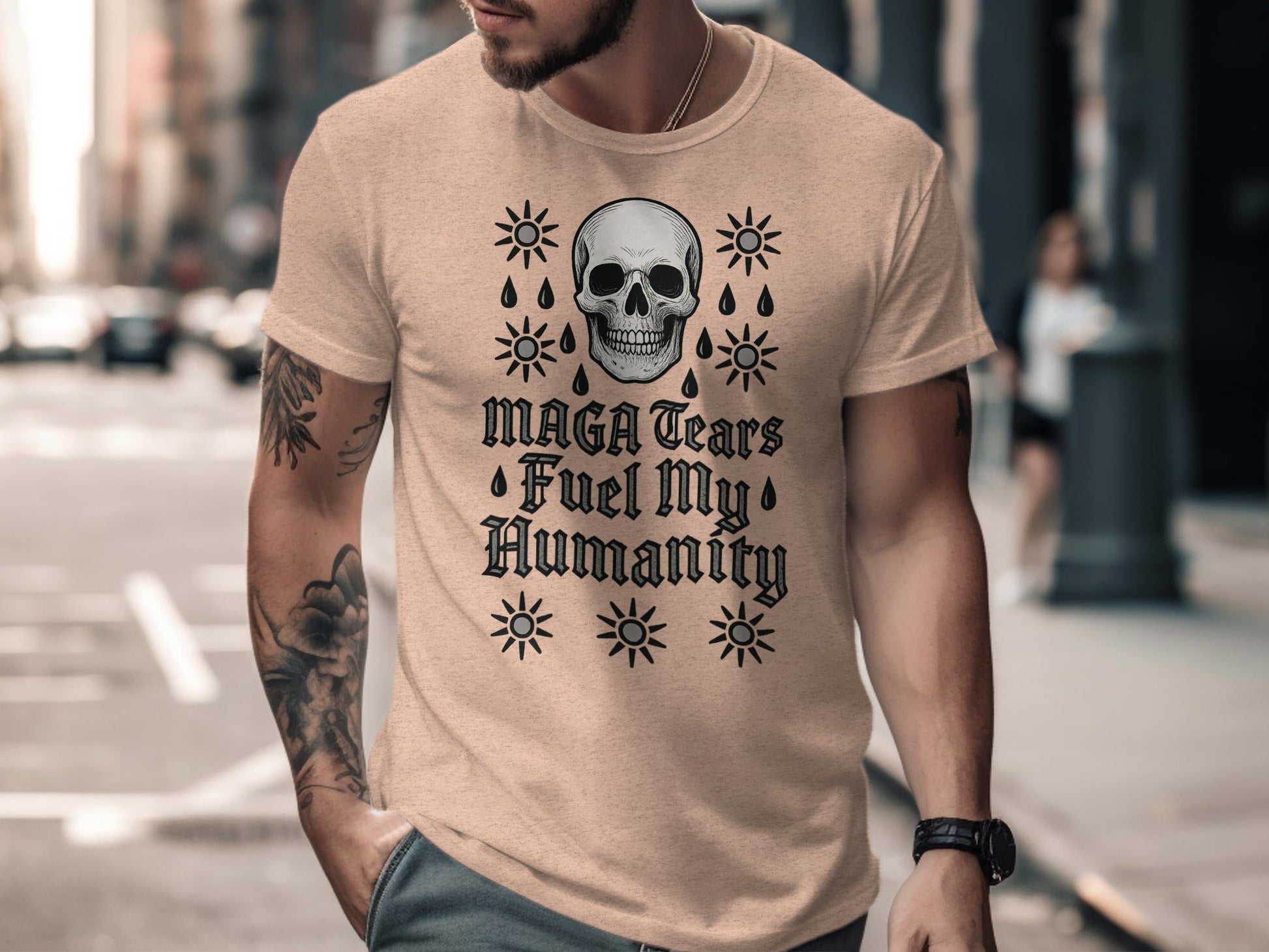 MAGA Tears Fuel My Humanity Graphic T-shirt