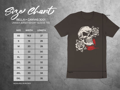Vintage Skull Roses Graphic Design Unisex Product Type