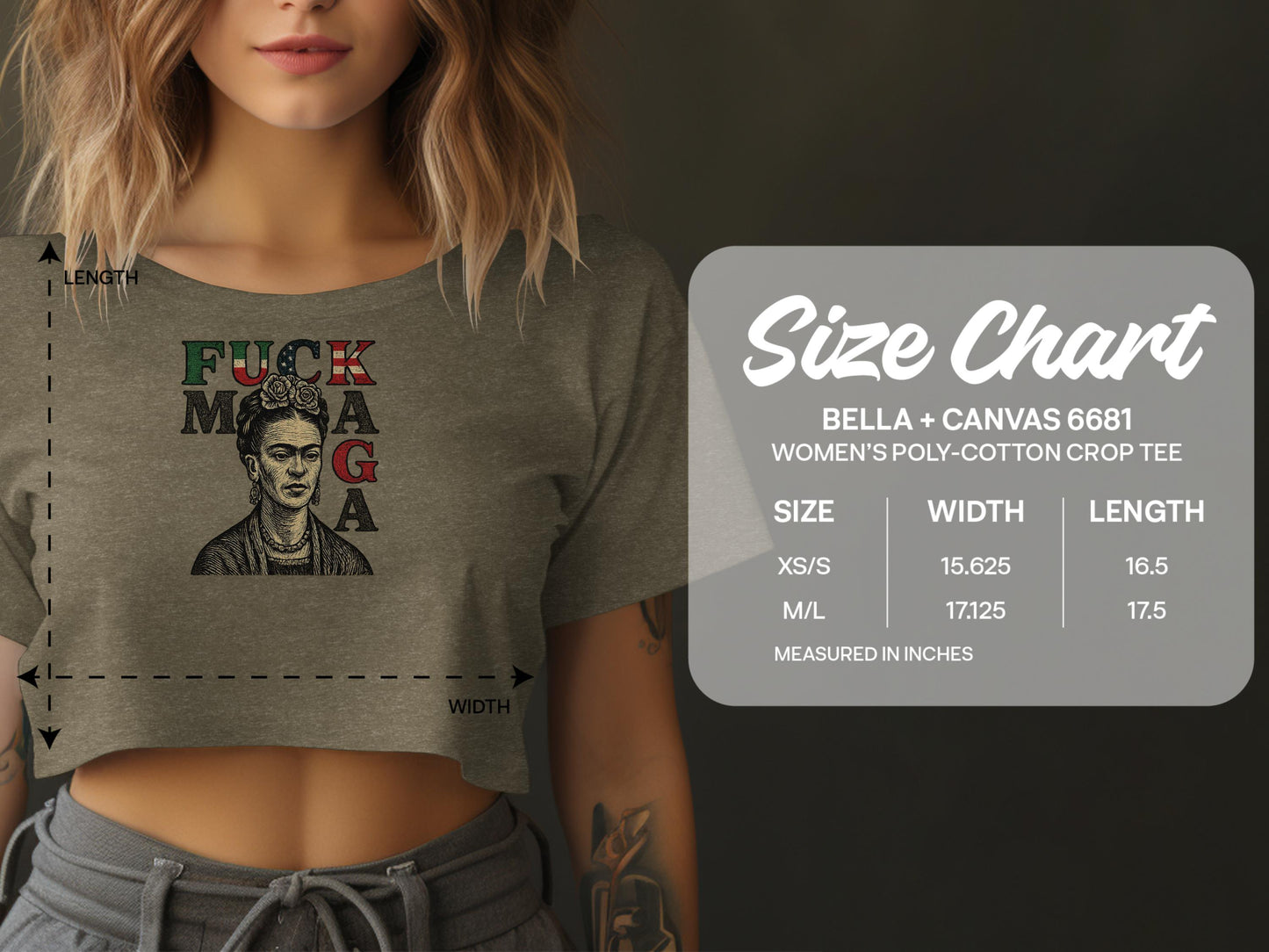 Bold Graphic Design Women's Crop Top Product