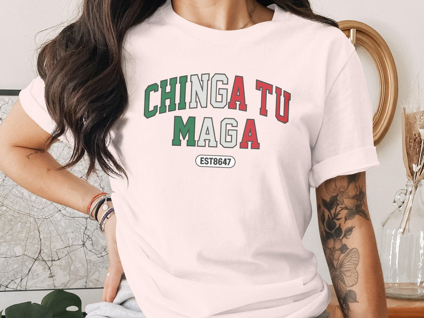 Chinga Tu Maga EST8647 Printed Graphic Shirt