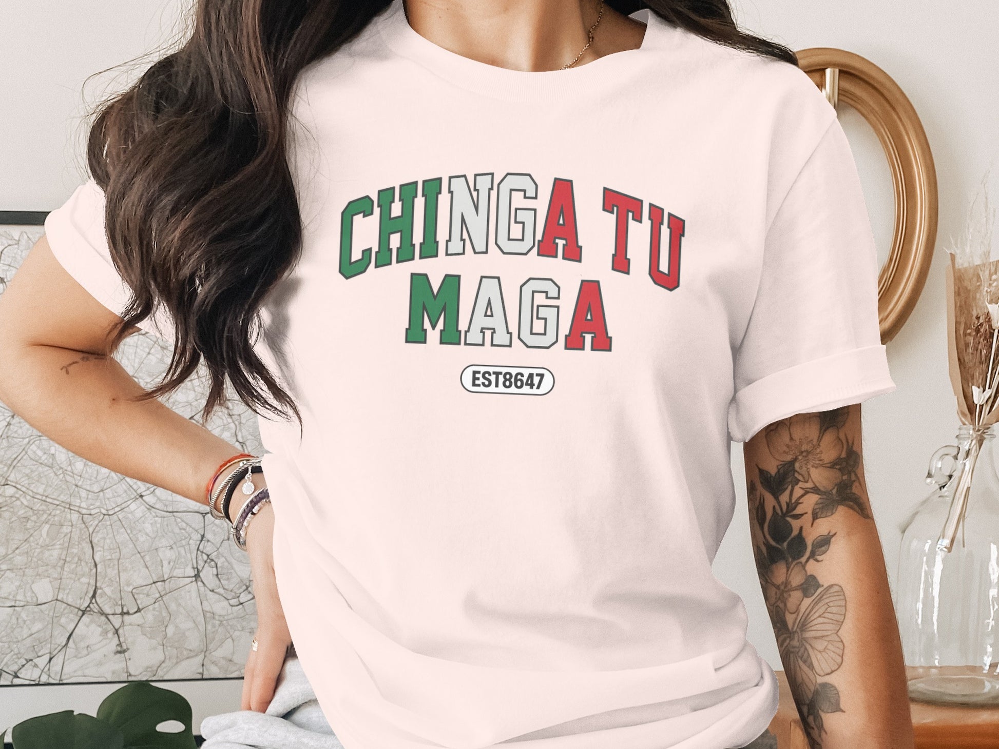 Chinga Tu Maga EST8647 Printed Graphic Shirt