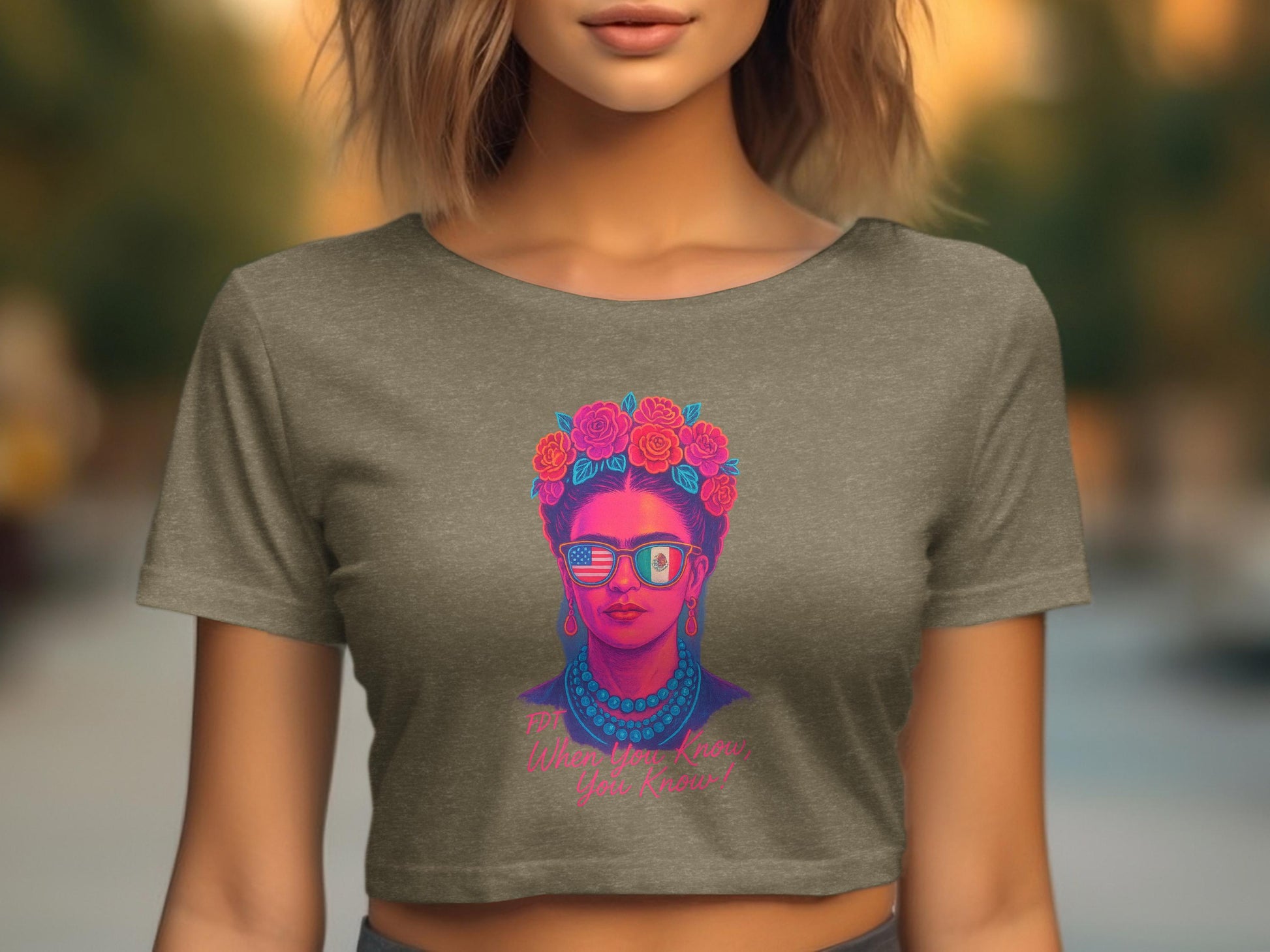 When You Know You Know Artistic Crop Top product type