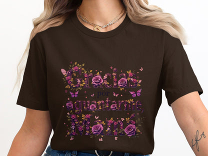 Gracias por cuidarme Mamá graphic t-shirt product type