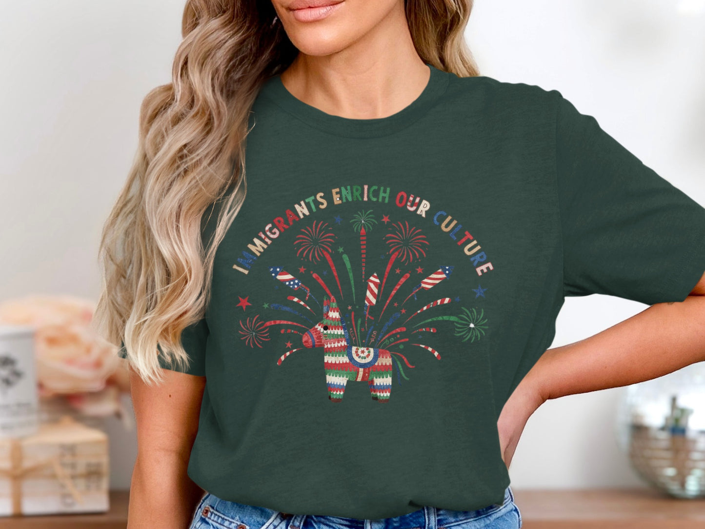 Immigrants Enrich Our Culture Festive Shirt