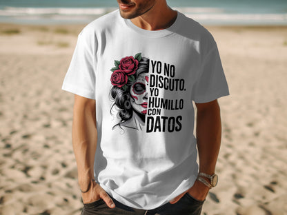 Skull with Roses and Spanish Quote T-Shirt product type