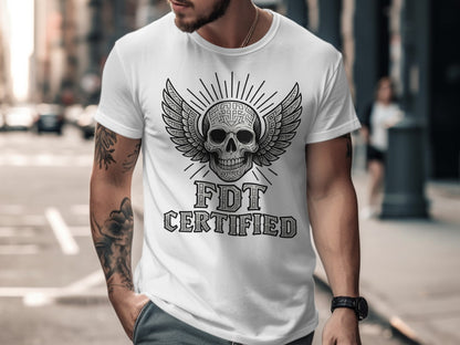 FDT Certified Skull with Wings Graphic Tee product