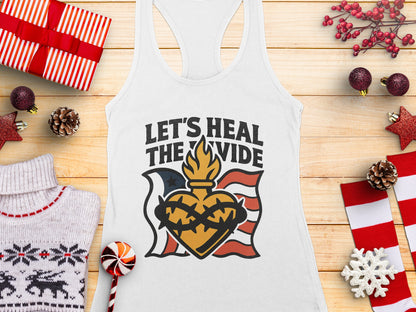 Let's Heal the Divide USA Print Tank Top