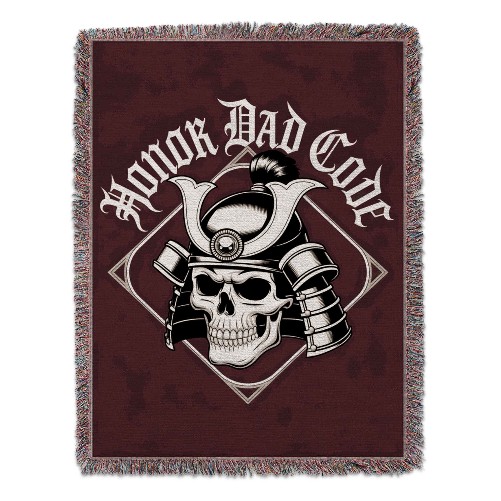 Honor Dad Code Skull with Helmet Blanket product type