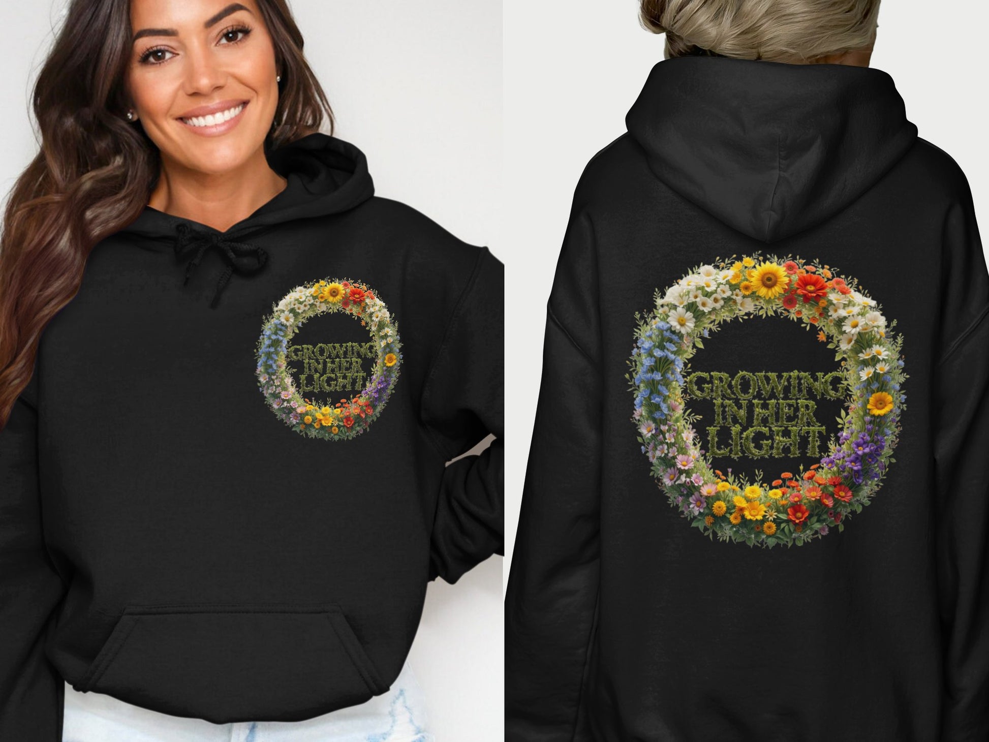 Growing in Her Light Graphic Hoodie product type