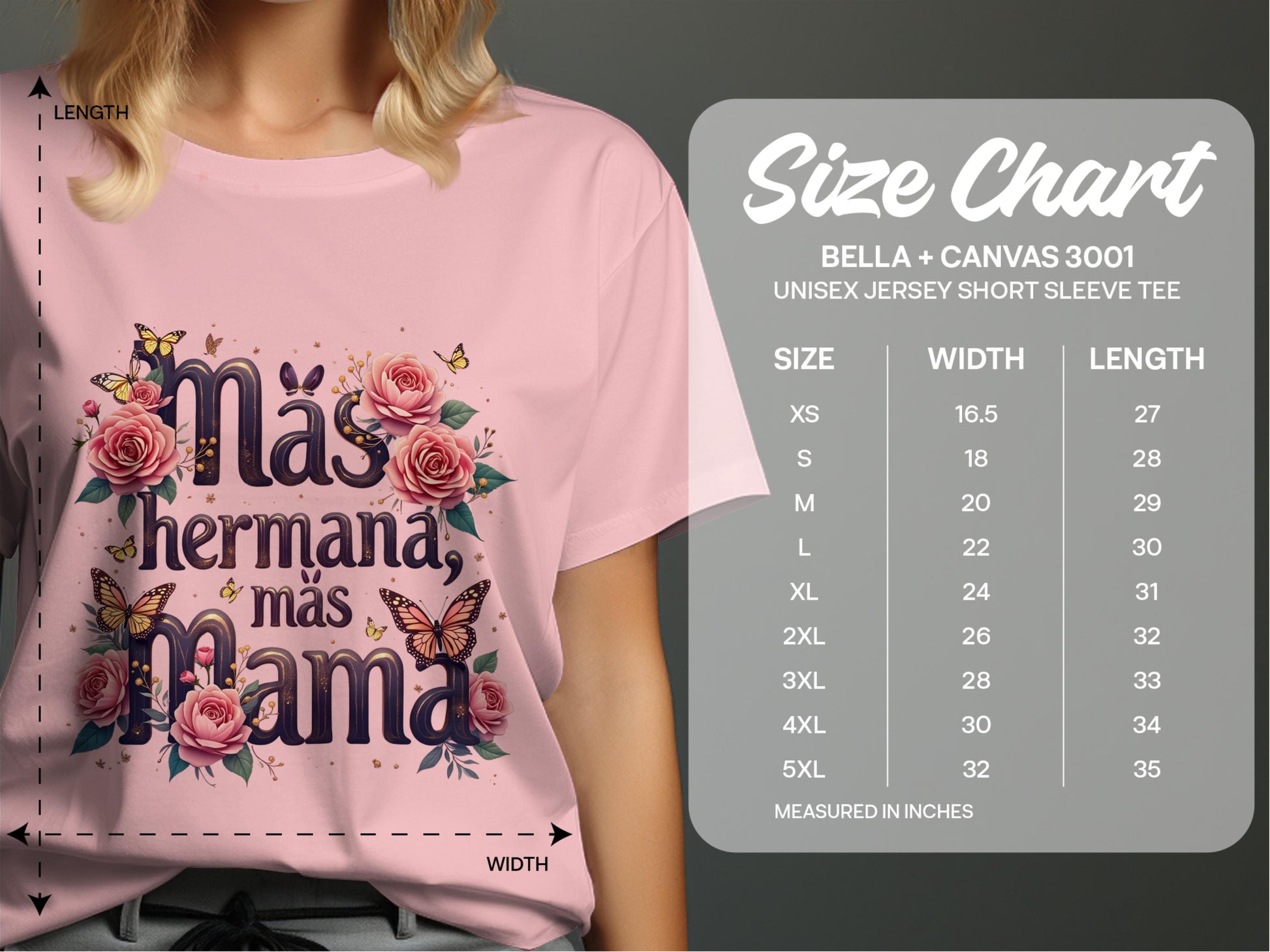 Más Hermana Más Mama Unisex Jersey Short Sleeve product