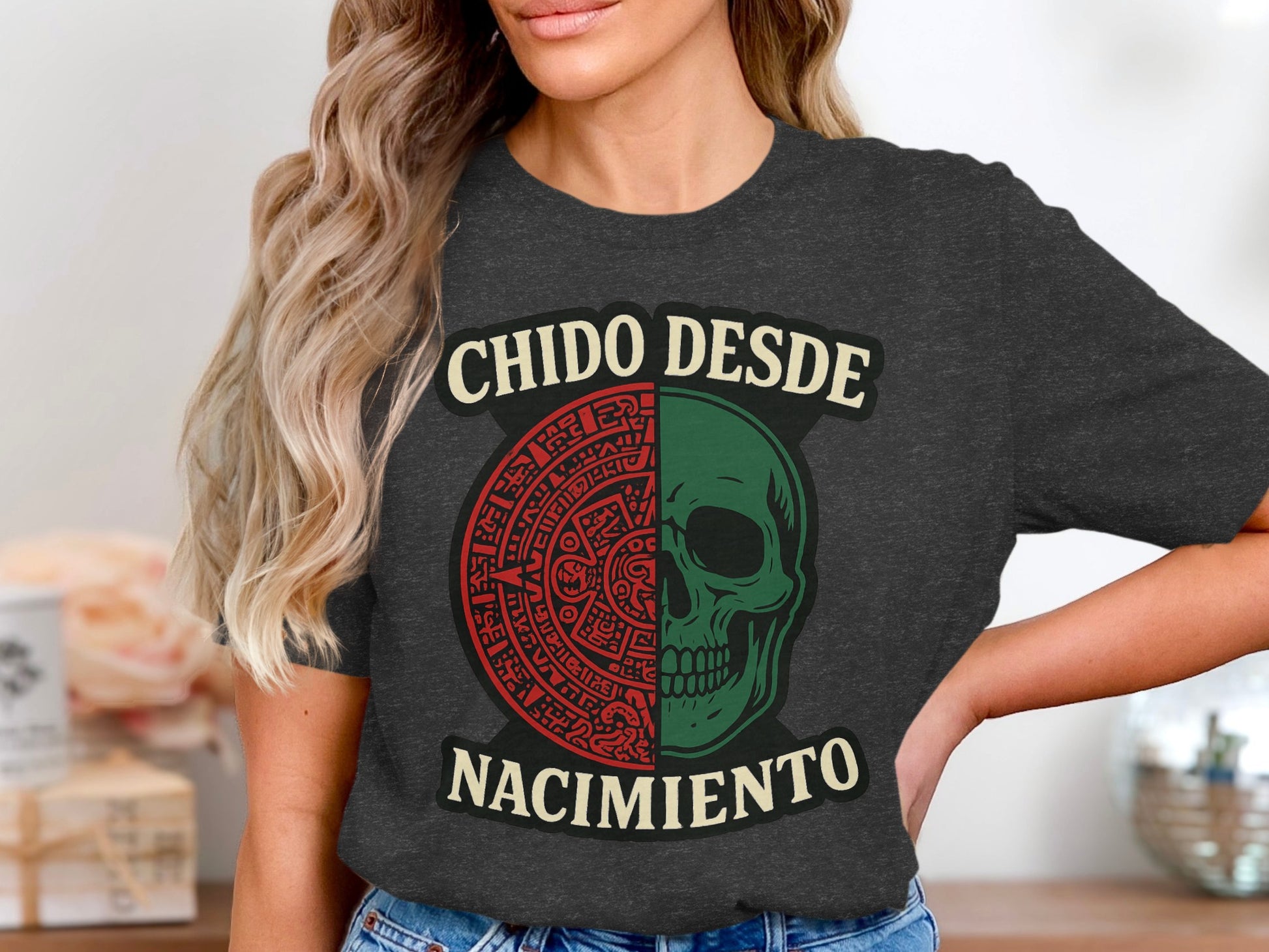 Chido Desde Nacimiento Graphic Skull Design Shirt product