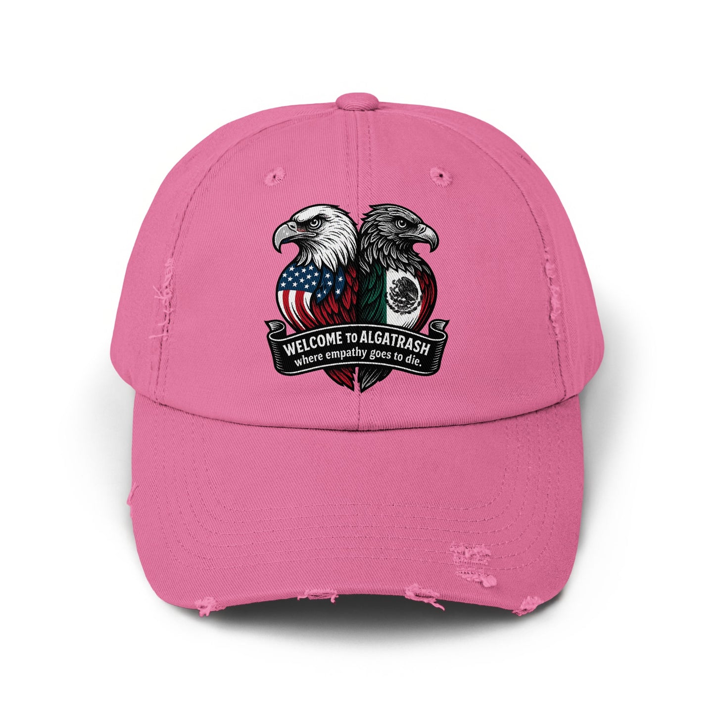 Welcome to Algatrash Distressed Dad Hat product