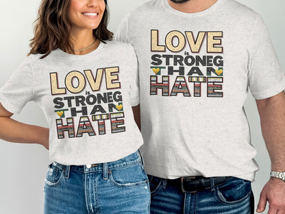 Love is Stronger Than Hate Graphic T-shirt product type