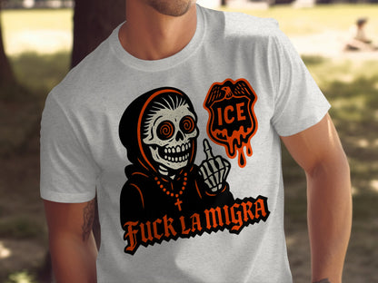 Bold Statement Graphic Tee Fuck La Migra T-shirt product
