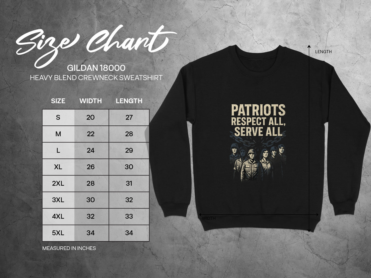 Patriots Respect All Serve All Sweatshirt product