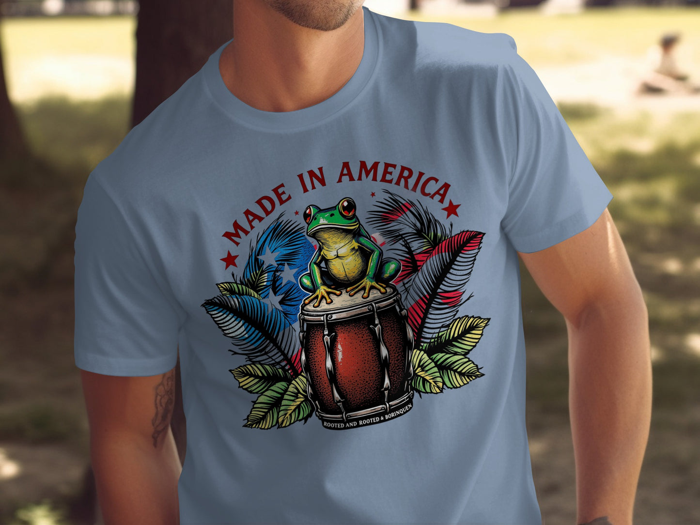 Made in America Frog Music Graphic T-shirt