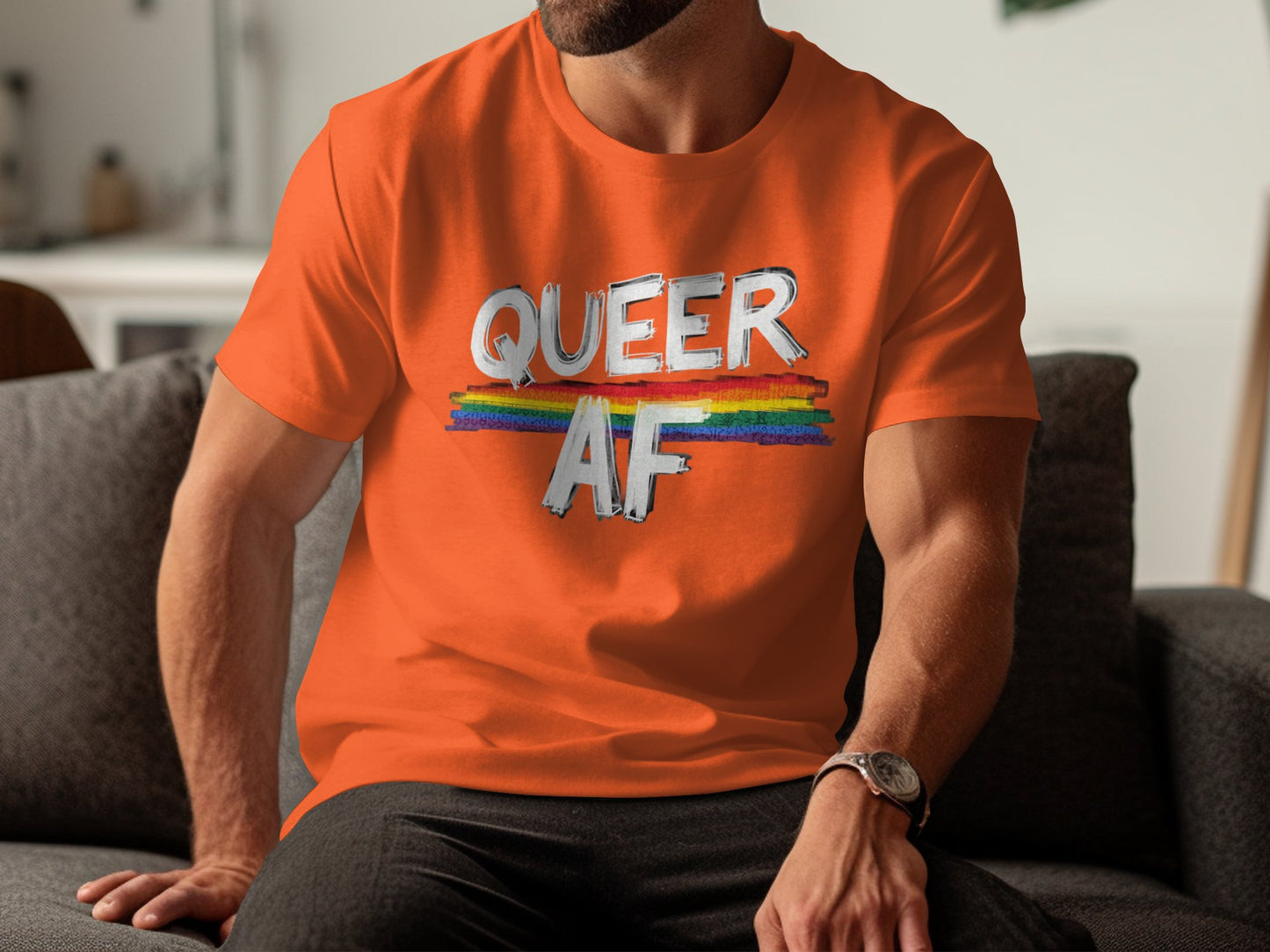 Queer AF Pride Graphic Shirt product