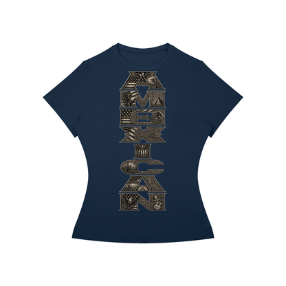Amexican Pride Brown and Proud Women’s Slim Fit Performance T-Shirt