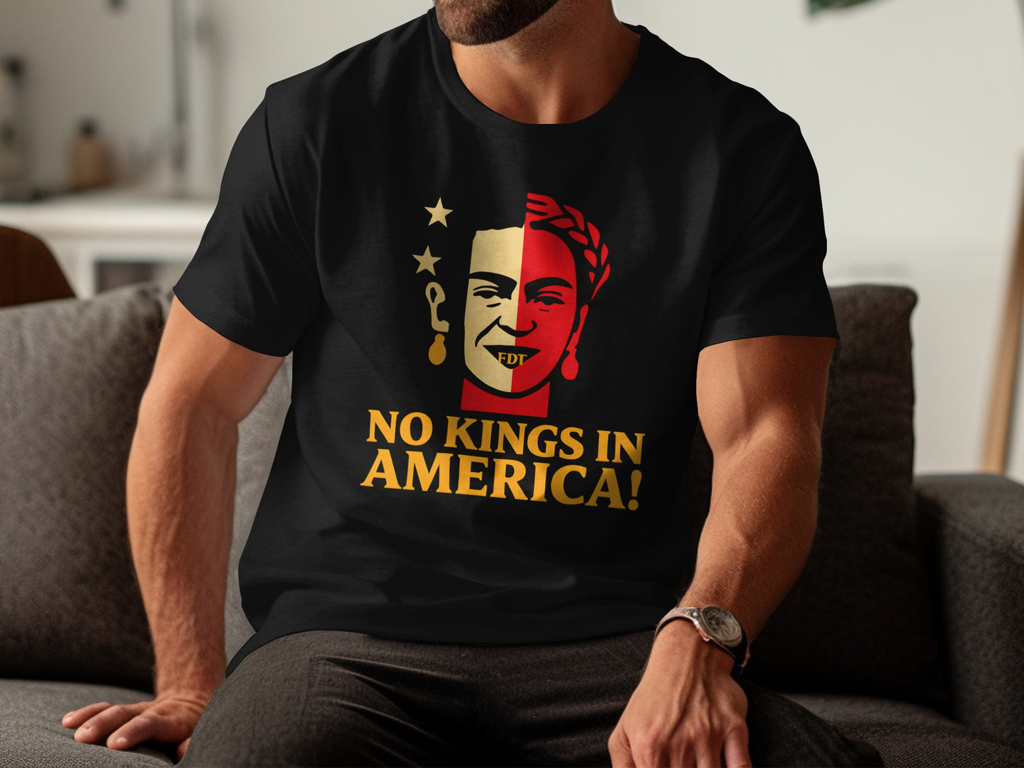 No Kings In America Graphic Print T-Shirt product