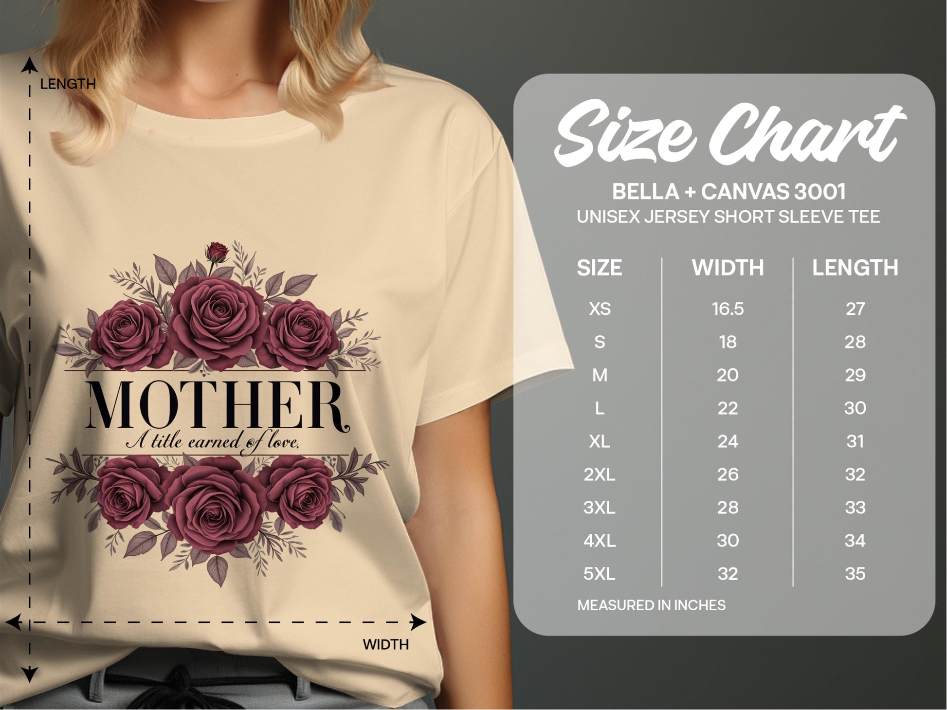Beautiful Mother Love Art Rose Floral T-Shirt product type
